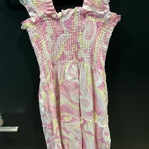 Pink Linen Nap Dress